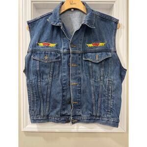 Vintage 1996 WCW World Championship Wrestling Hog Wild Sturgis Blue Jean